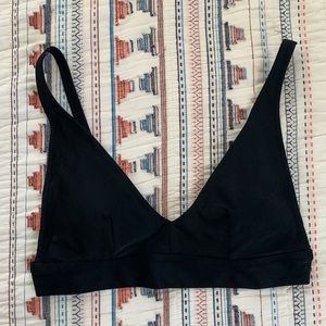 aerie black bikini top